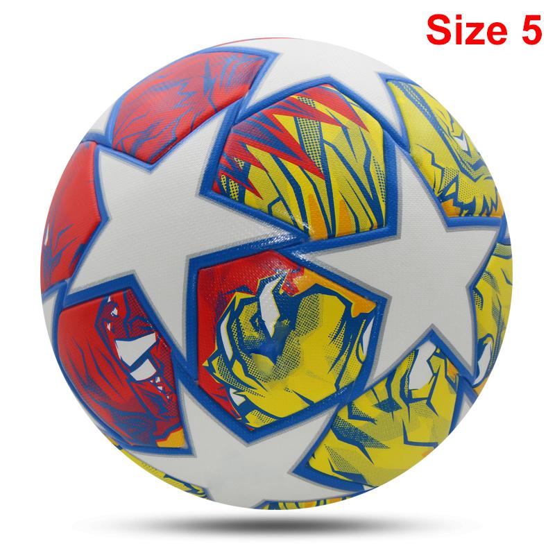 High Quality Match Soccer Ball Size 5 Youth/Adult Football Wear-esistant High Elasticity Seamless Thermal Adhesion League Ball
