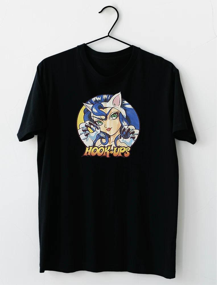 Hookups Skateboard Akiko Cat Girl T-Shirt S-2XL M