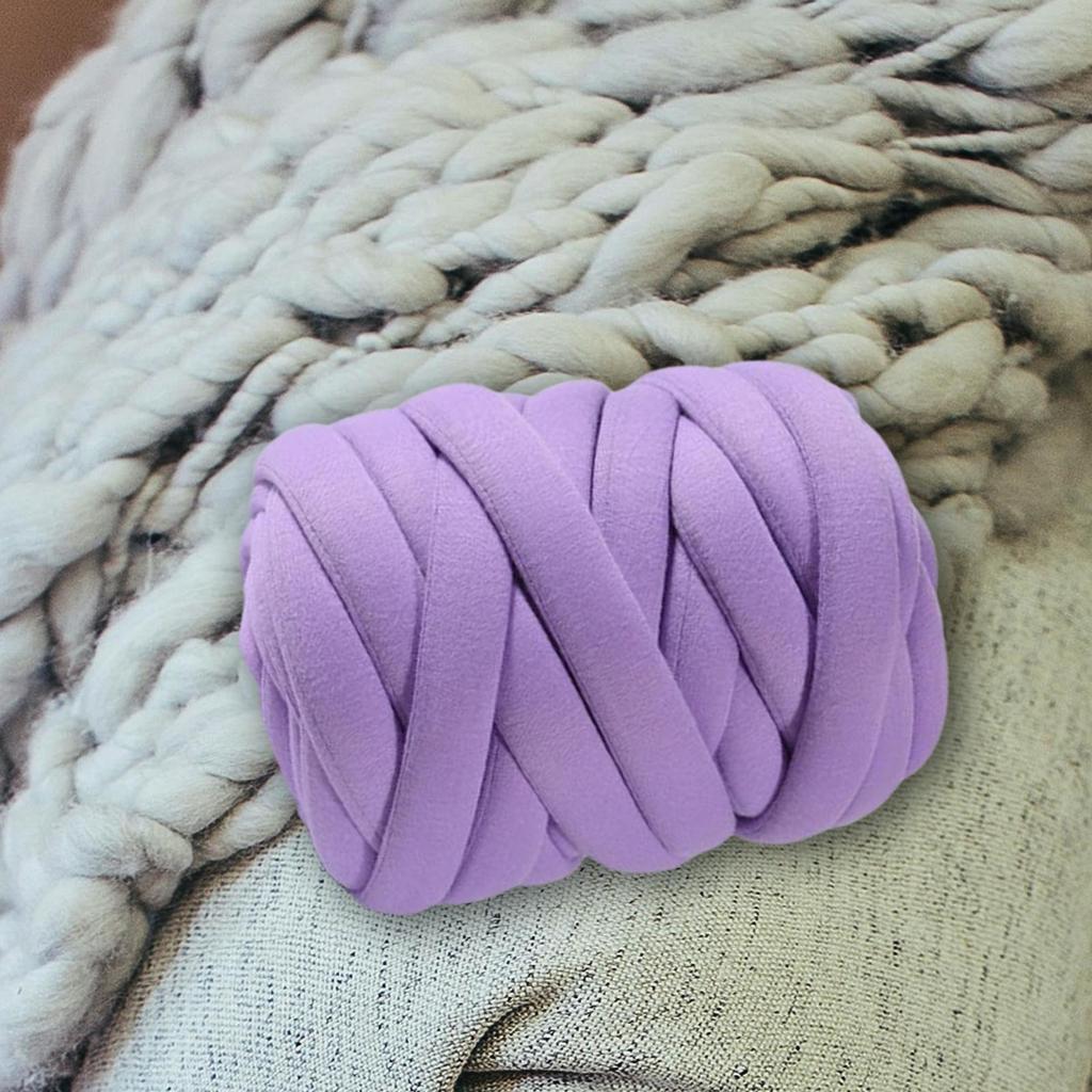 0.55lbs Chunky Yarn Bulky Yarn Thick Hand Knitting Tube Yarn Giant Yarn for Arm