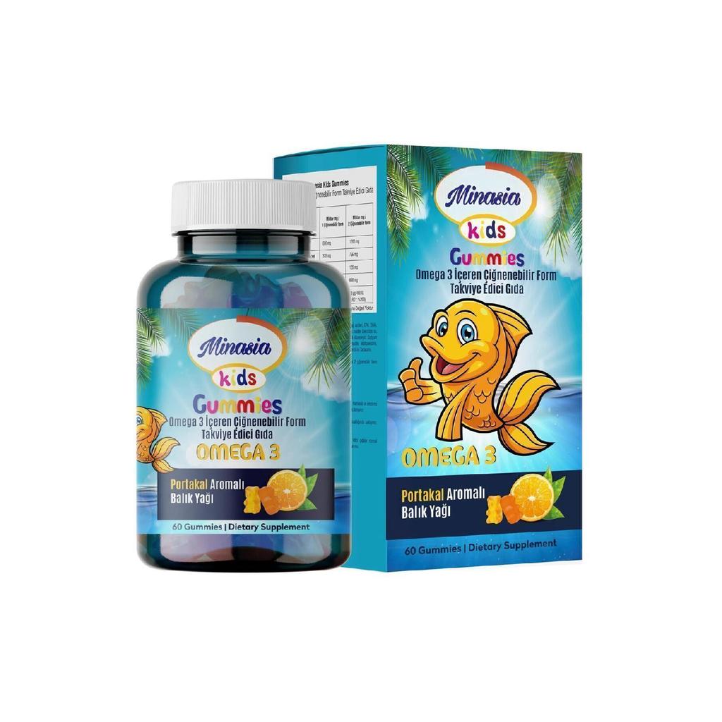 Omega 3 Gummies Chewable Form (60 Gummies)