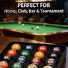 3D Printed Pool Ball Rack 16 Holes Billiard Tray, Billiards Storage Box with Anti-Slip Arc Concave, Protective Organizer Holder Tray for Snooker
