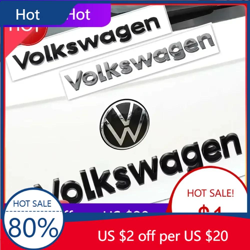 Nuovo Stemma Decorativo con Logo Volkswagen per Bagagliaio Auto in ABS per VW Golf Caddy Scirocco Passat Rline Emblema Stemma Stic per Styling Auto