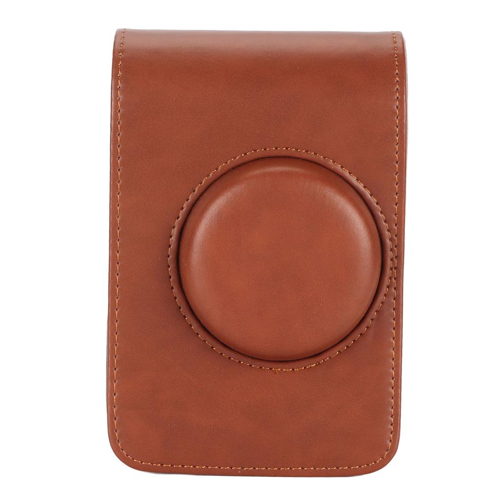 Pouzdro na fotoaparát Vintage Vodotěsné Měkké PU kůže Ochranné pouzdro s odnímatelným popruhem pro Instax