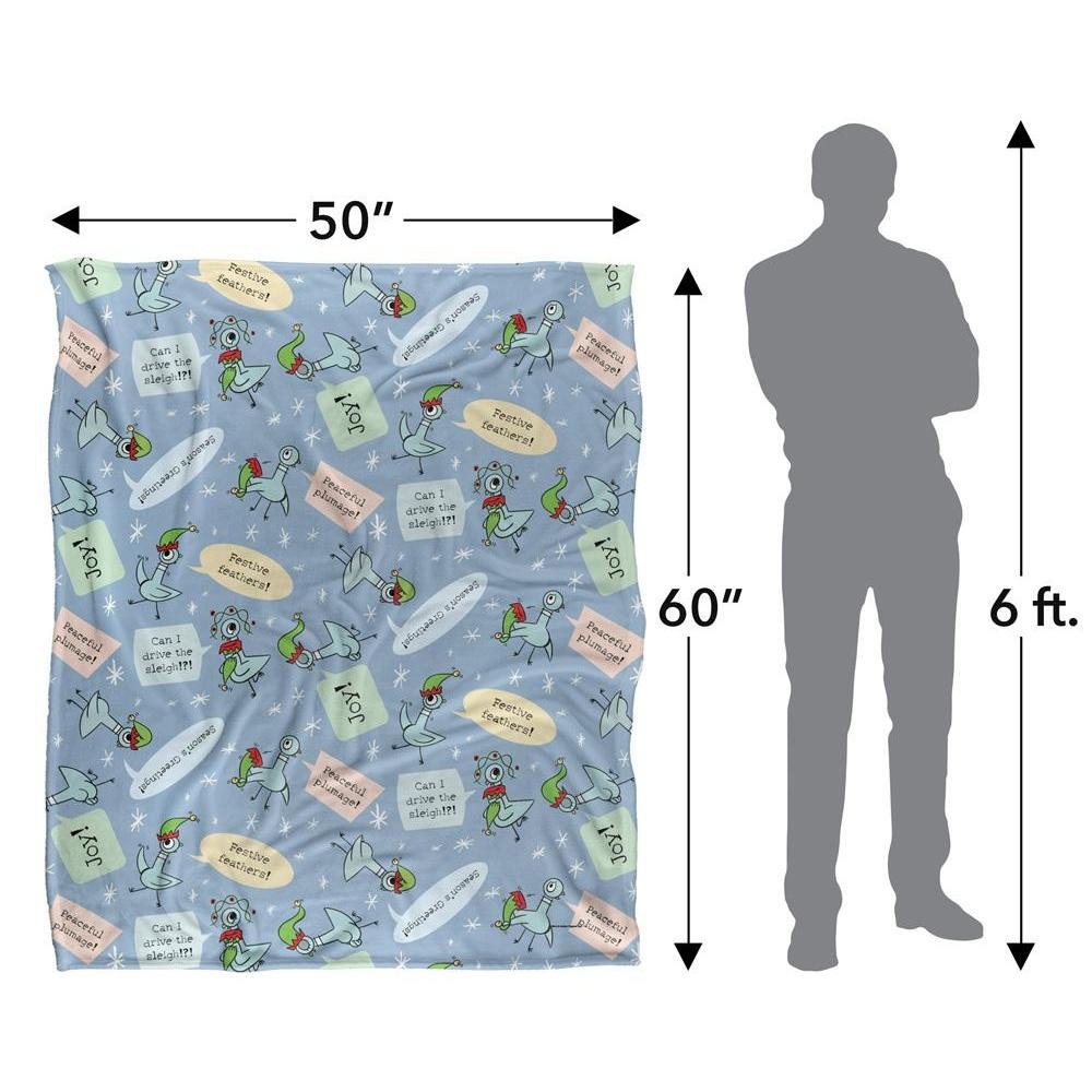 The Pigeon Dont Let Drive The Joy Silky Sleigh Supersoft Blanket