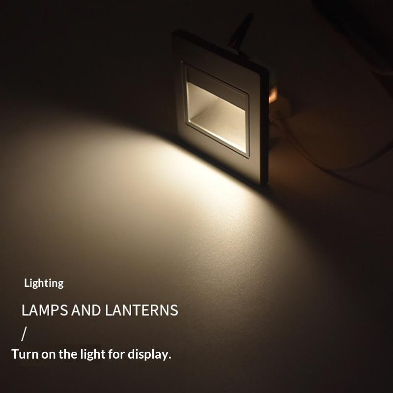 Luce per gradini con sensore di movimento umano Luce da incasso per gradini Luce notturna Luce per scale