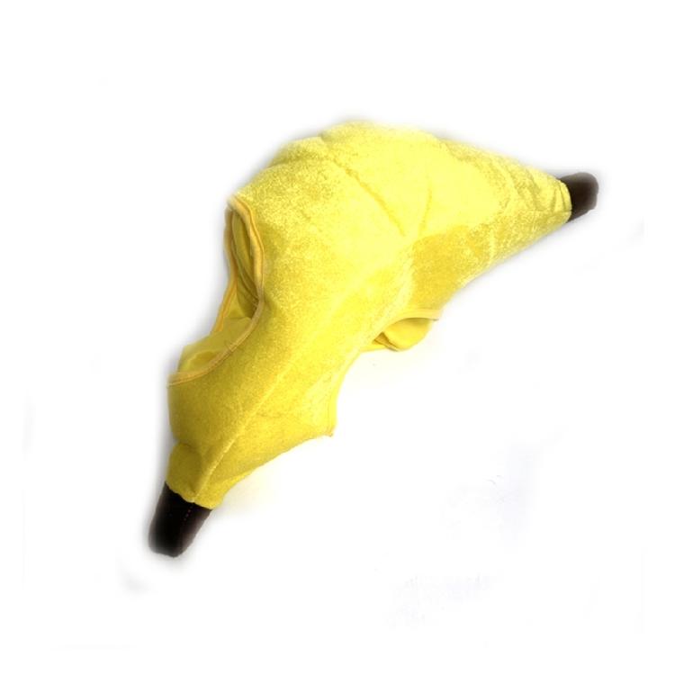 Copricapo a Forma di Banana Riutilizzabile Morbido Velluto Chiusura Sicura a Velcro Per Eventi Cosplay e Riunioni Festive