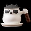 TLAKEHO Panda Ceramic Tea Separation Cup
