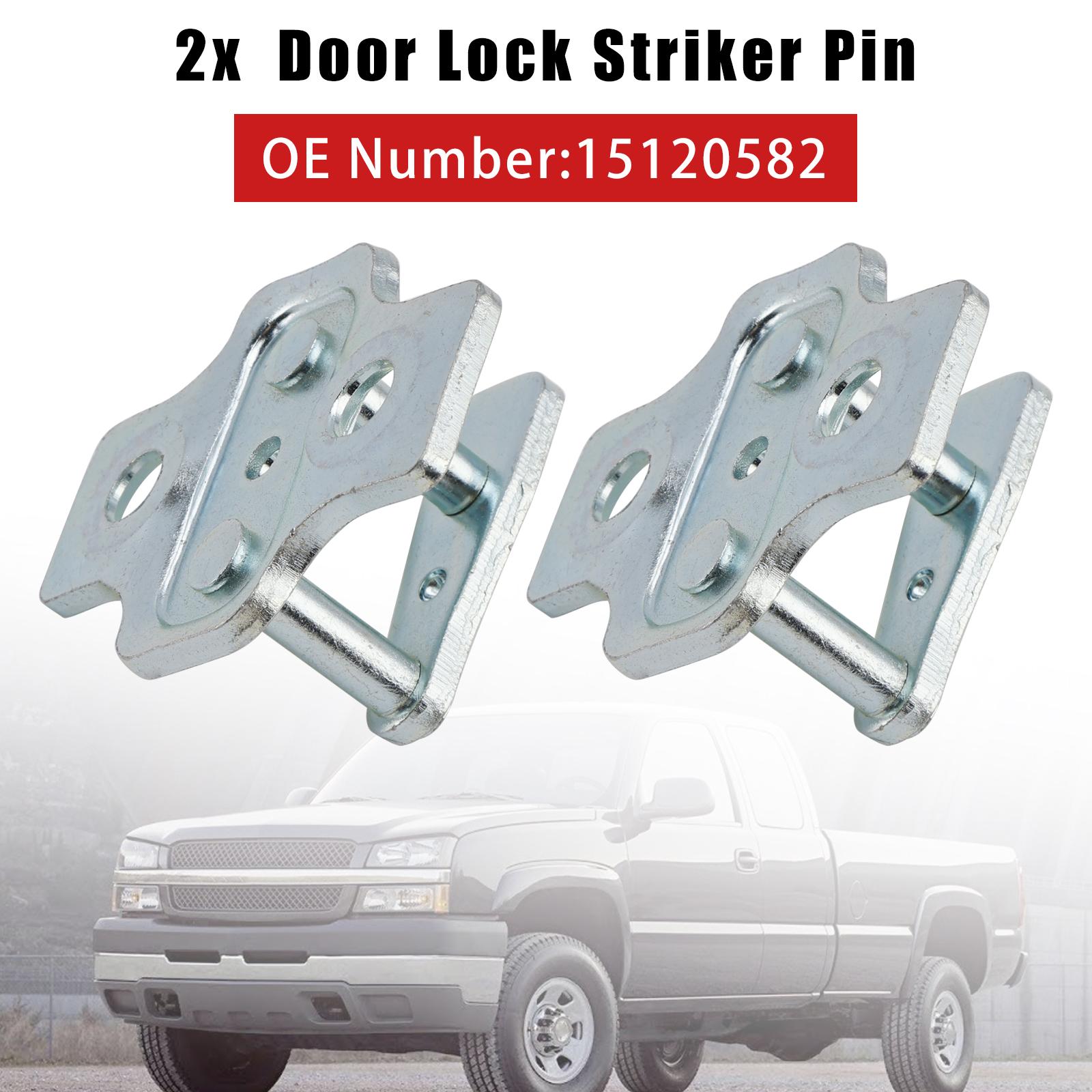2x Door Lock Striker Pin 15120582 For GM 01-2007 Sierra Silverado