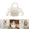 Fashionable Baby Summer Beach Bag Charming Woven Handheld Tote For Girls