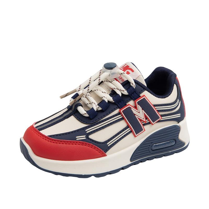 Children's sports shoes 2025 autumn new Korean version fashion soft sole non-slip medium and older children's casual and comfortable dad shoes