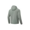 Li-Ning Solid Color Zip-Up Hooded Fleece Cardigan Sweatshirt Men sweatshirts Gray-Green AWDT793-4