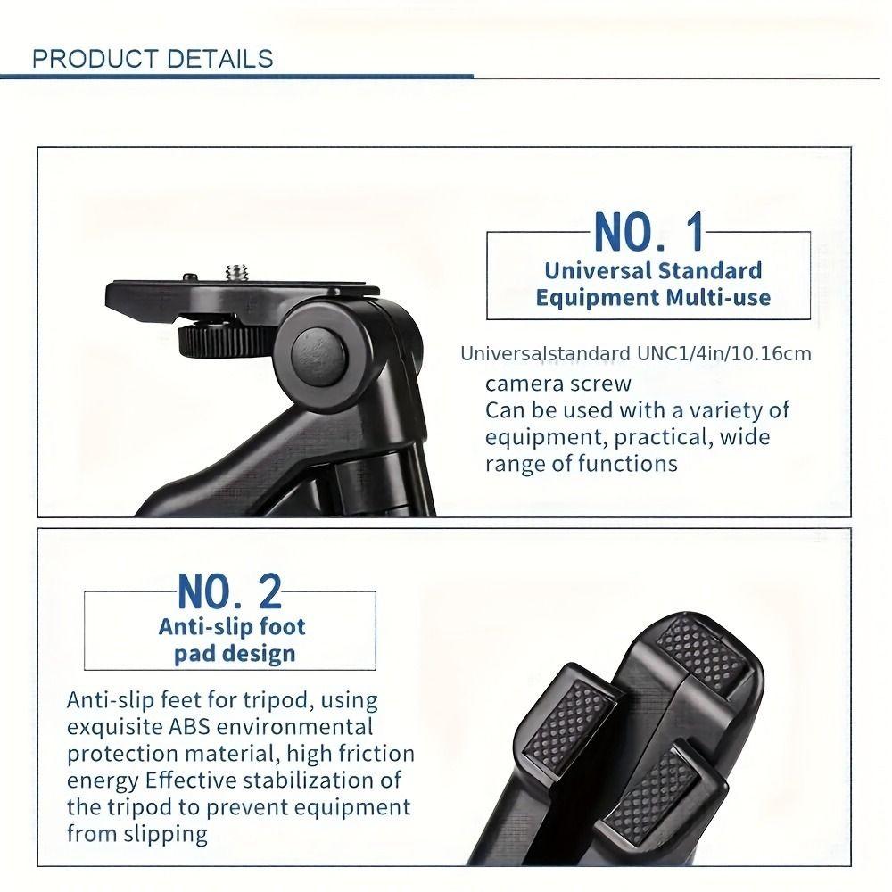 Rotating Phone Stand Stabilizer with Light and Microphone Live Streaming Holder Selfies
