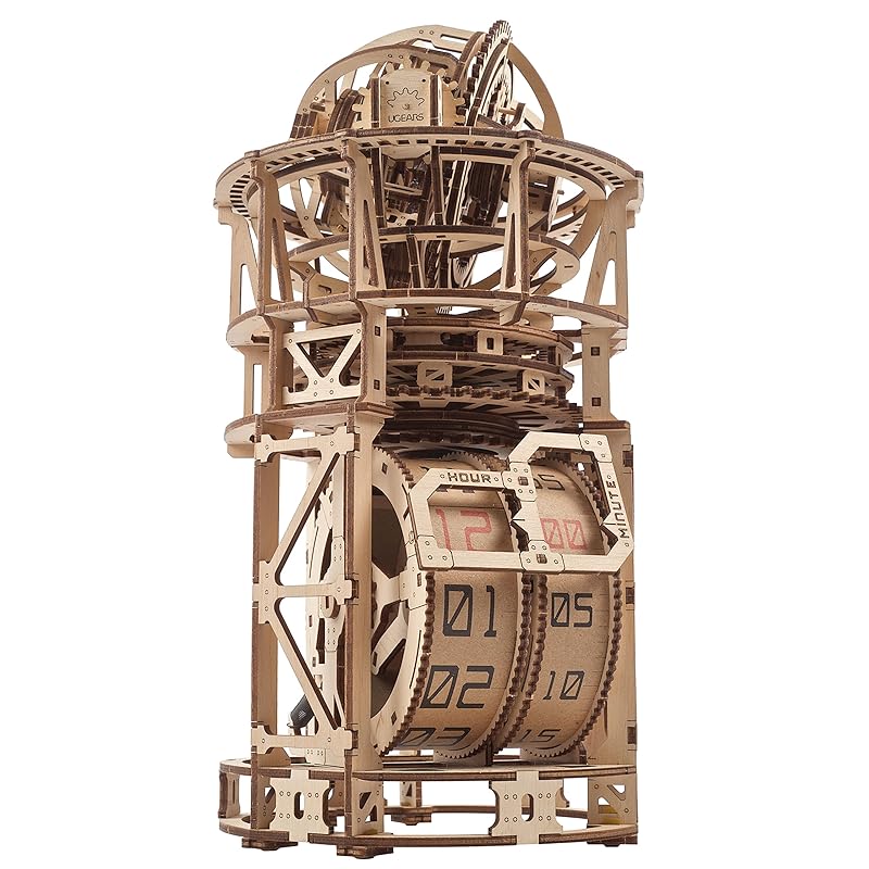 

Ugears Skywatcher Tourbillon Table Clock 70162 Sky Watcher Wooden Toy 3D Puzzle