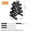 Zizhisheng Hex Dumbbell Set with A-Frame Rack