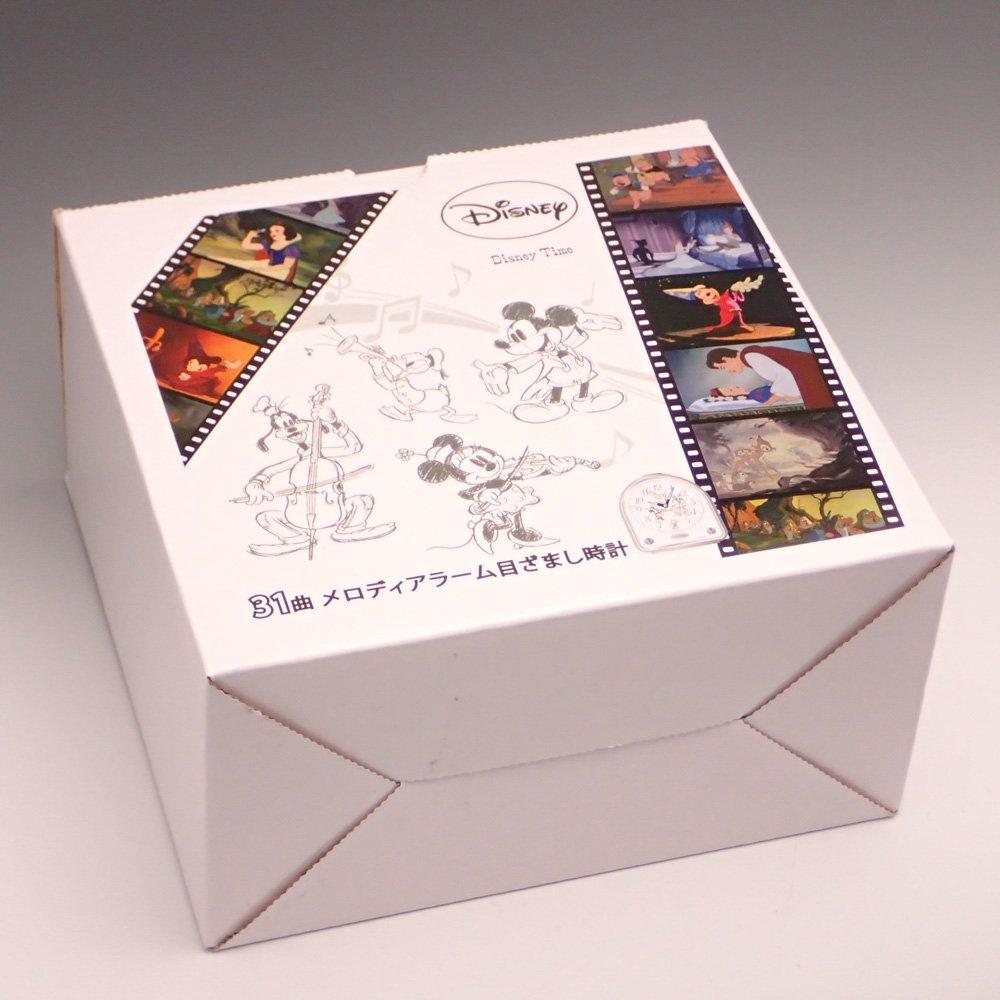 Seiko Clock FD464S Alarm Clock with Disney Character Silver Melody,
