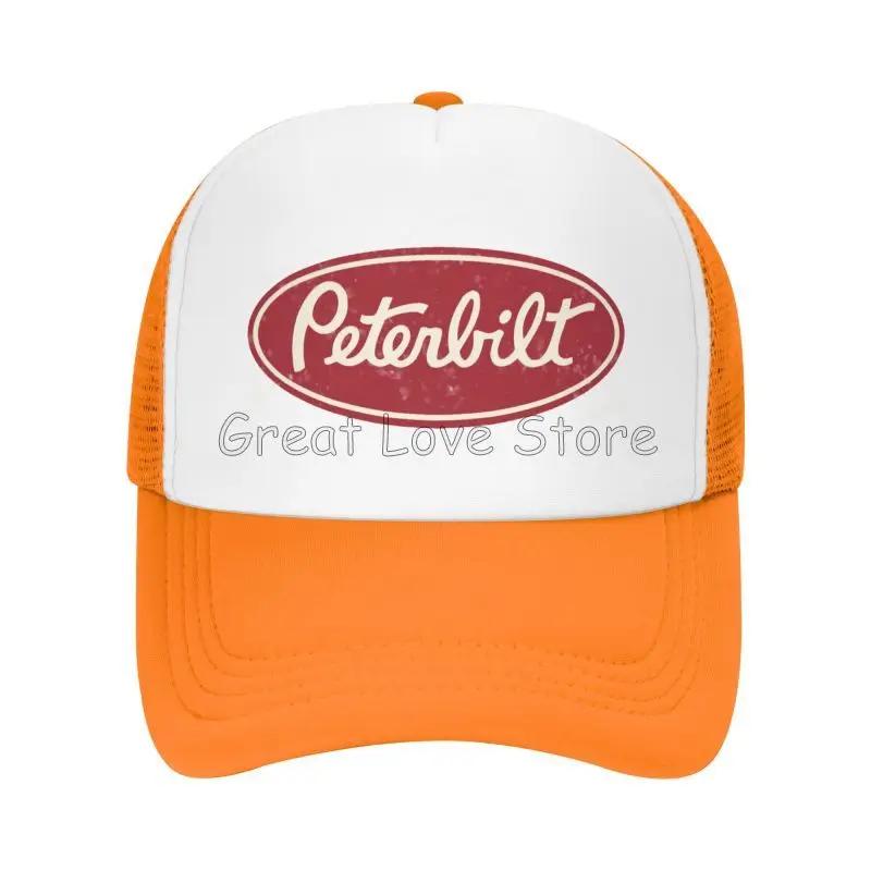 

Peterbilt Truck Racing Unisex Mesh Baseball Caps Unisex Hip Hop Adjustable Snapback Hat Women Summer Casual Sun Hats Adjustable