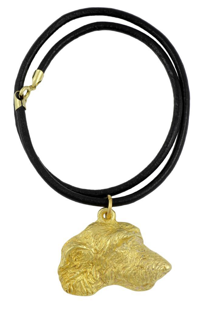 Irish Wolfhound - necklace with a dog in a gift box, gold-plated pendant for a dog lover, striking jewelry by Art-Dog