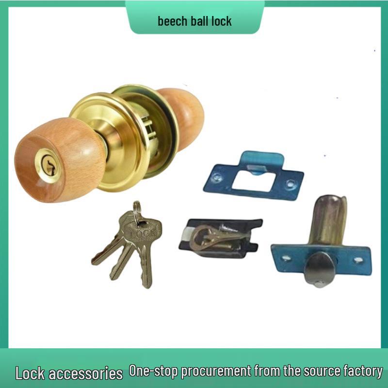 Universal Spherical Indoor Door Lock for Bedroom/Bathroom with Key