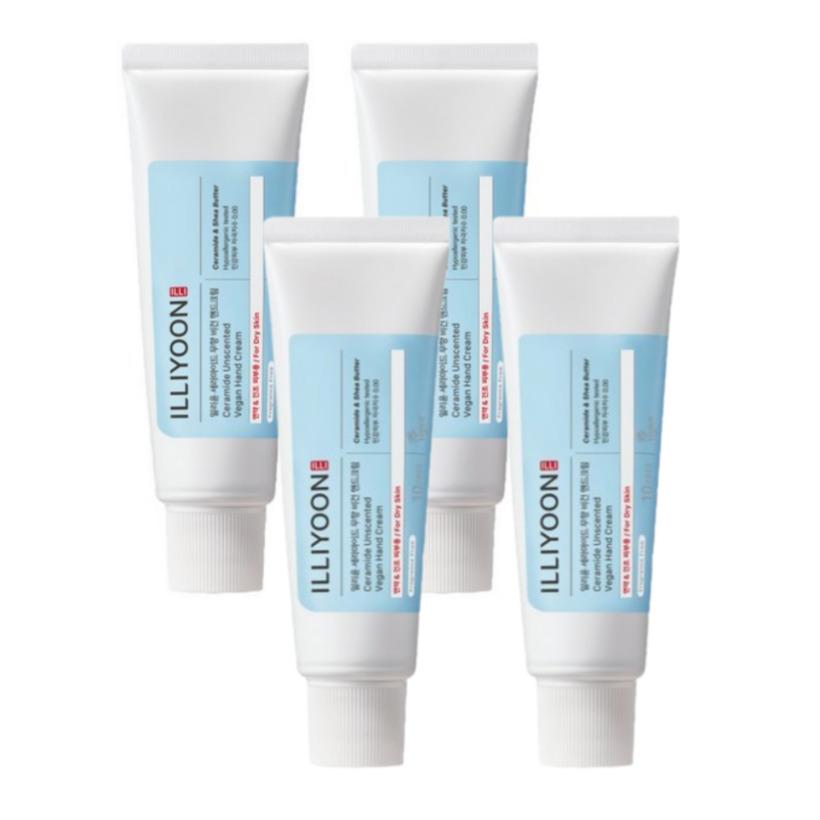 Illiyoon Ceramide Unscented Vegan Hand Cream 50ml 4ea Korea Beauty