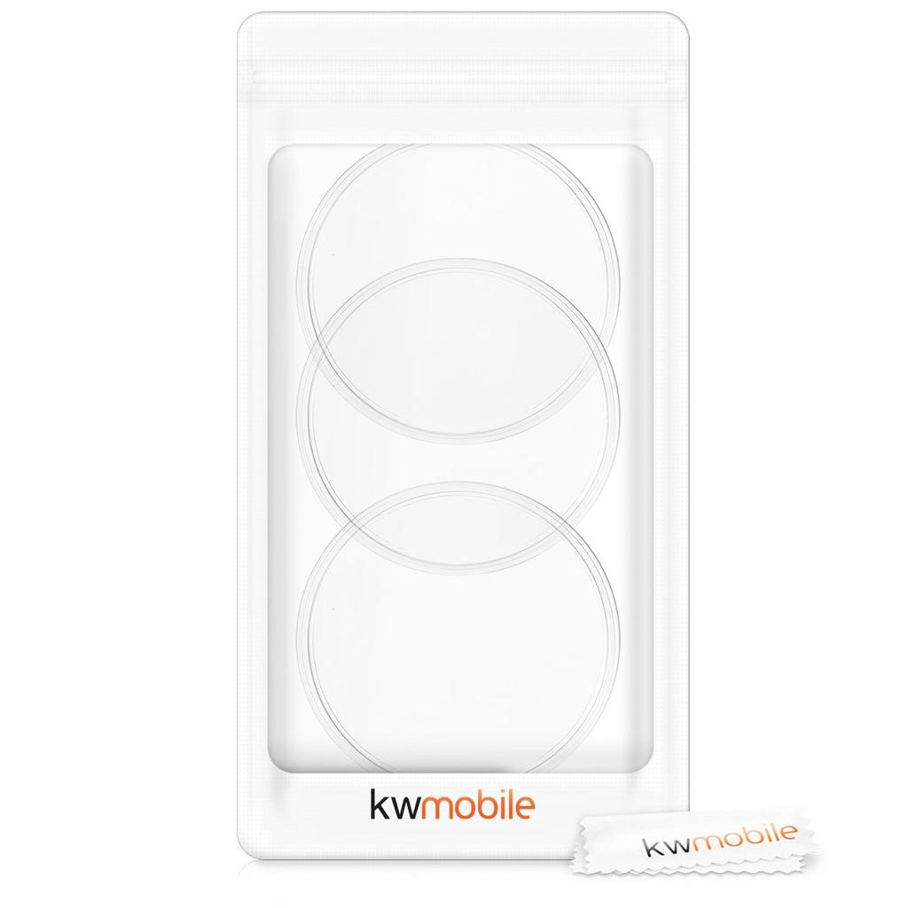 kwmobile 3x Adhesive Gel Pad - Double-sided Adhesive Strong Silicone