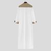 Dubai Islamic Men's Color Block Long Robe