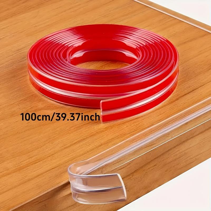 

100см-500см Защитная кромка для мебели Бытовая противоударная полоса Прозрачная L-образная противоударная полоса Защита углов и кромок 100cm