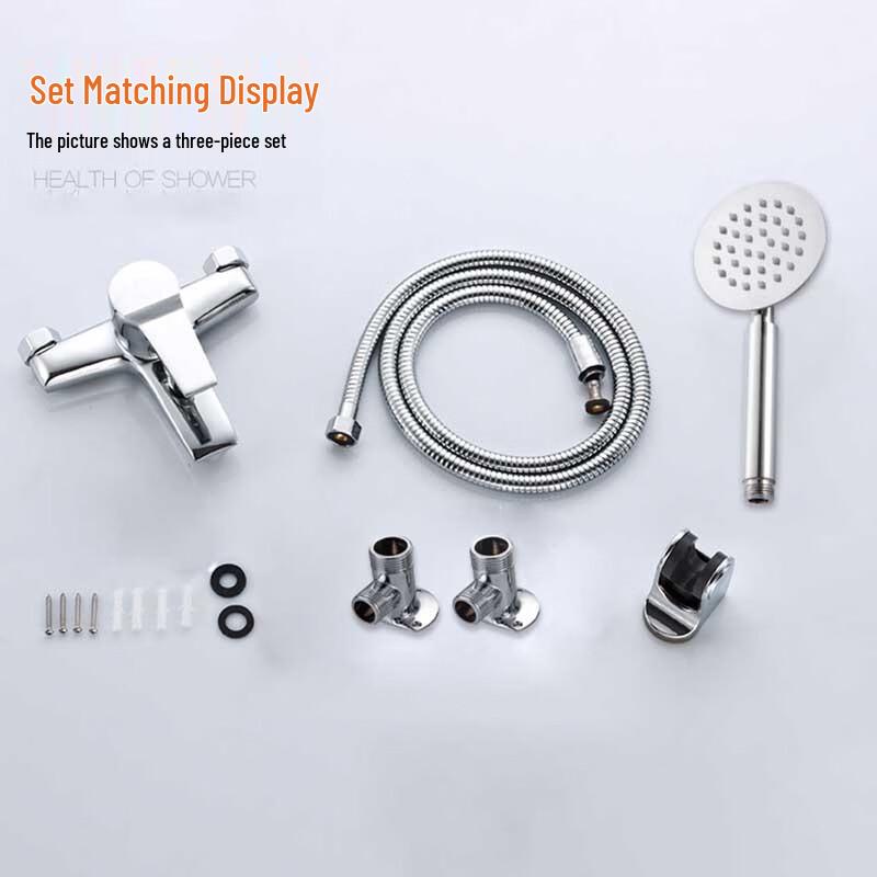 Exposed Brass Shower Faucet with Mixer