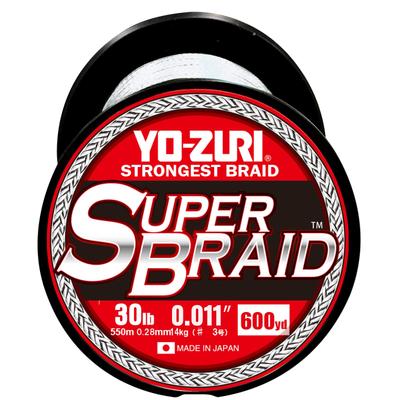 PE Line Super Braid 600YDS 30Lbs White YO-ZURI Color