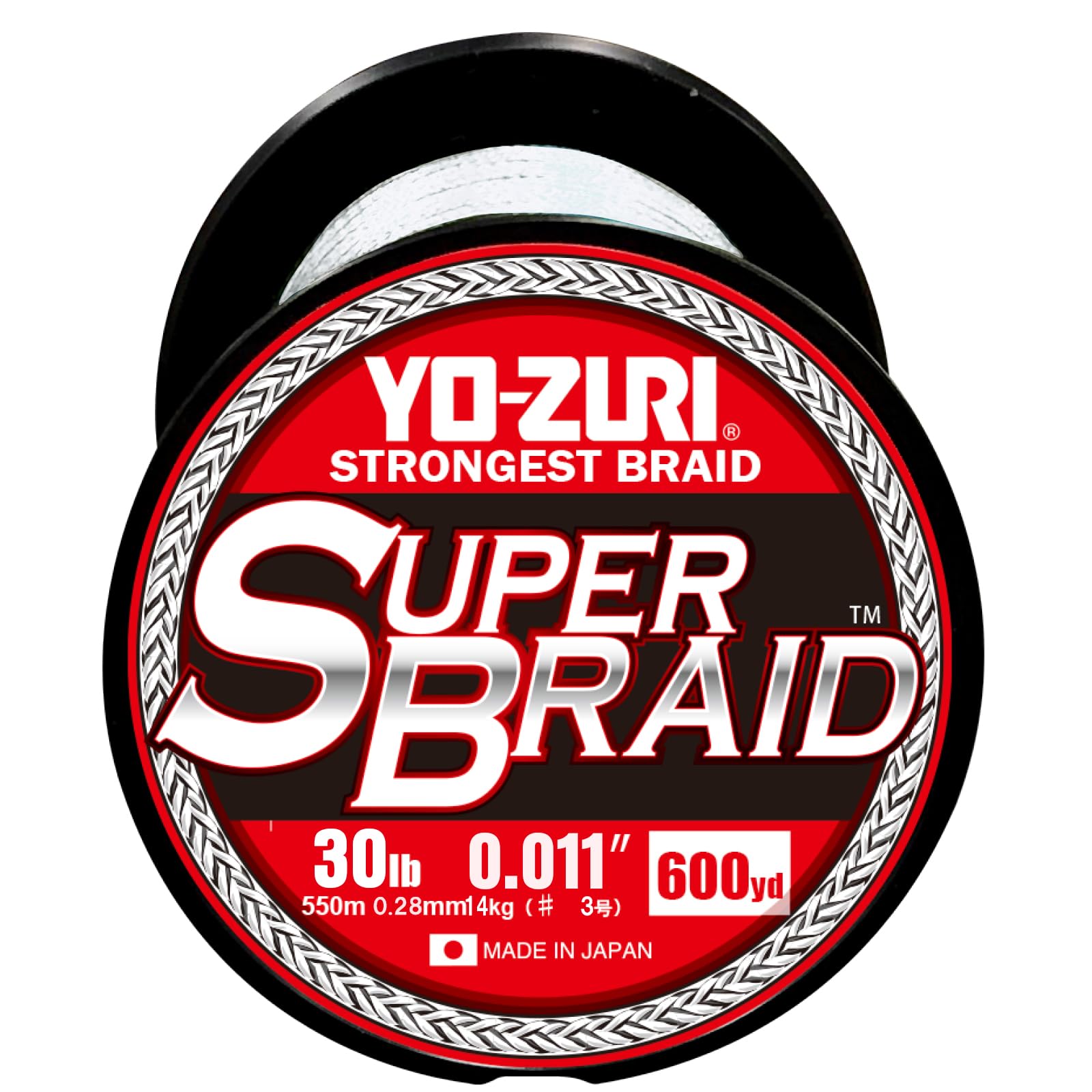 

PE Line Super Braid 600YDS 30Lbs White YO-ZURI Color