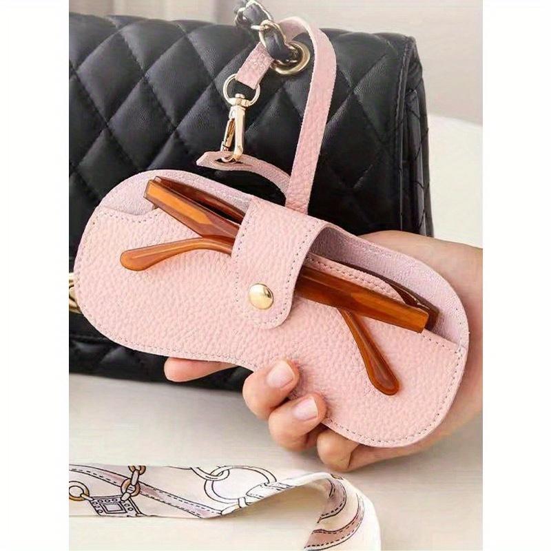 1pc Eyeglasses & Lipstick Storage Bag, Sunglasses Pouch, Portable Glasses Case, Women Eyewear Box, Travel Sunglasses Protective Cover, Boho Vibes