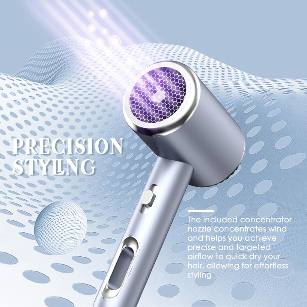 Negative Ion Hair Dryer 1600W Fast Drying Hair Care Blow Dryer Hairdryers 2 Speeds 3 Heat Settings