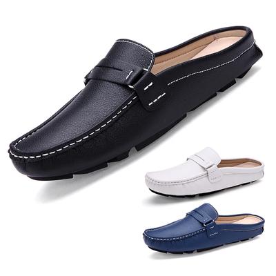 Ανδρικές παντόφλες Μόδα Δερμάτινα Loafers Μοκασίνια Αντιολισθητικά Υπαίθρια Casual Παπούτσια οδήγησης Ανδρικά Mules Slides Άνετα σανδάλια παραλίας