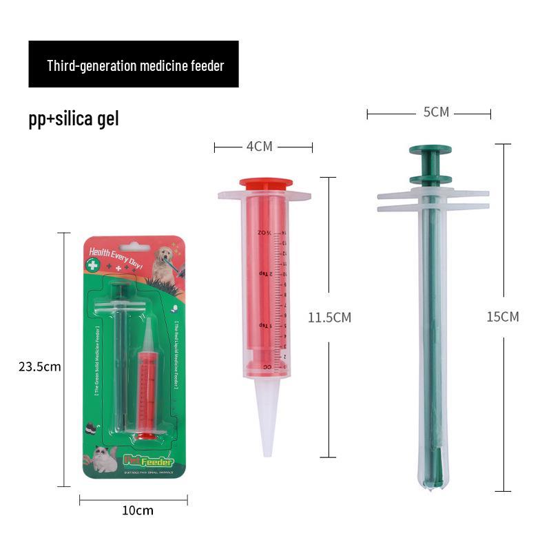 Pet Medicine & Feeder Kit: Kitten Milk Feeder, Dog Feeder, Calcium Tablet Stick, Water Feeding Syringe.