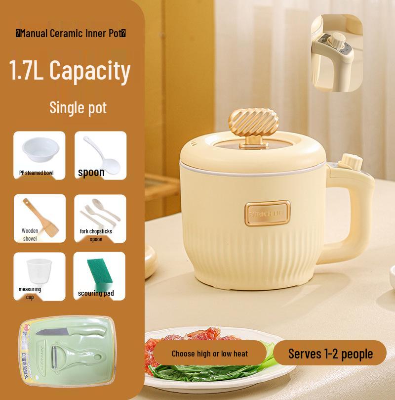 Mini aragaz electric: Oală Crock-Pot Multifuncțională, Fierbător de Orez Inteligent, Aparat pentru Terci, Oală pentru Supă, Perfectă pentru Cămine