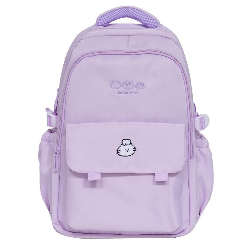 Cartoon Embroidered Backpack Student Commuter Schoolbag Women s Lightweight Large Capacity Backpack