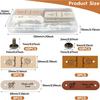 20Pcs Handmade Leather Labels PU Suede Colorful Sewing Tag Personalized Crochet Embossed with Holes for DIY Holiday Wedding Gift