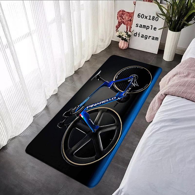 

Bicycle Racing Bicycle Carpet Mat Rug - Red/Blue Dynamic Pattern Home Decoration for Living Room Bedroom Rugs for Bedroom 40X60CM