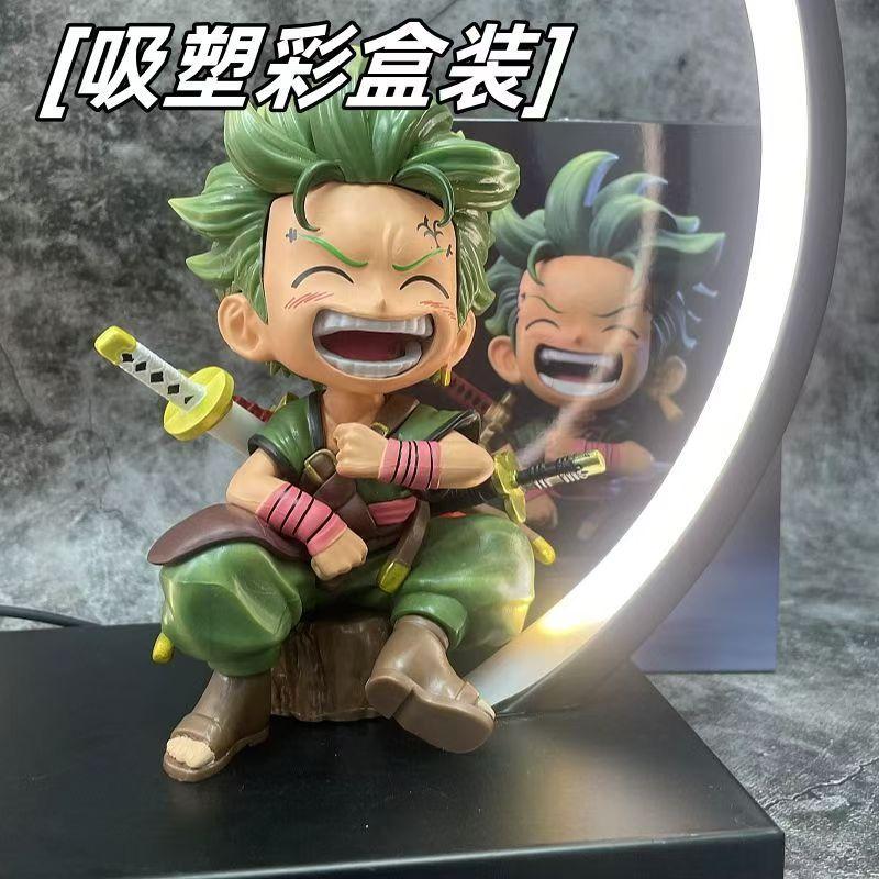 Color high-quality One Piece Luffy hand-made Solon Chaowan Q GK boxed version of sitting and laughing or Entertaining Play Safe Kid Friendly Fun