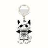 Acrylic Material Cat Keychain Wounded Cat Style Bag Charm Ornament  Halloween Accessories