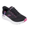 black, hot pink