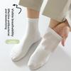 Men's Antibacterial and Deodorizing Long-fiber Cotton Short Socks with Good Breathability and Sweat Absorption, Anti-tear, and Bone-free.