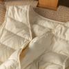 Stacked Warm Fried, White Goose Down Liner Light and Warm V-neck Down with Vest Jacket for Women In Autumn