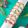 Christmas Chain Bracelet for Women Sweet Christmas Tree Snowflake Santa Claus Bell Bracelet Xmas Holiday Party Jewelry