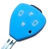 IKT Silicone Cover for Toyota, Keyless Keyless Keys, 4 Buttons, Light Blue, Alphard, Noah,