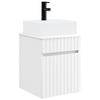 Wall Mounted Washbasin Vanity White 39 X 41 X 62.5 Cm