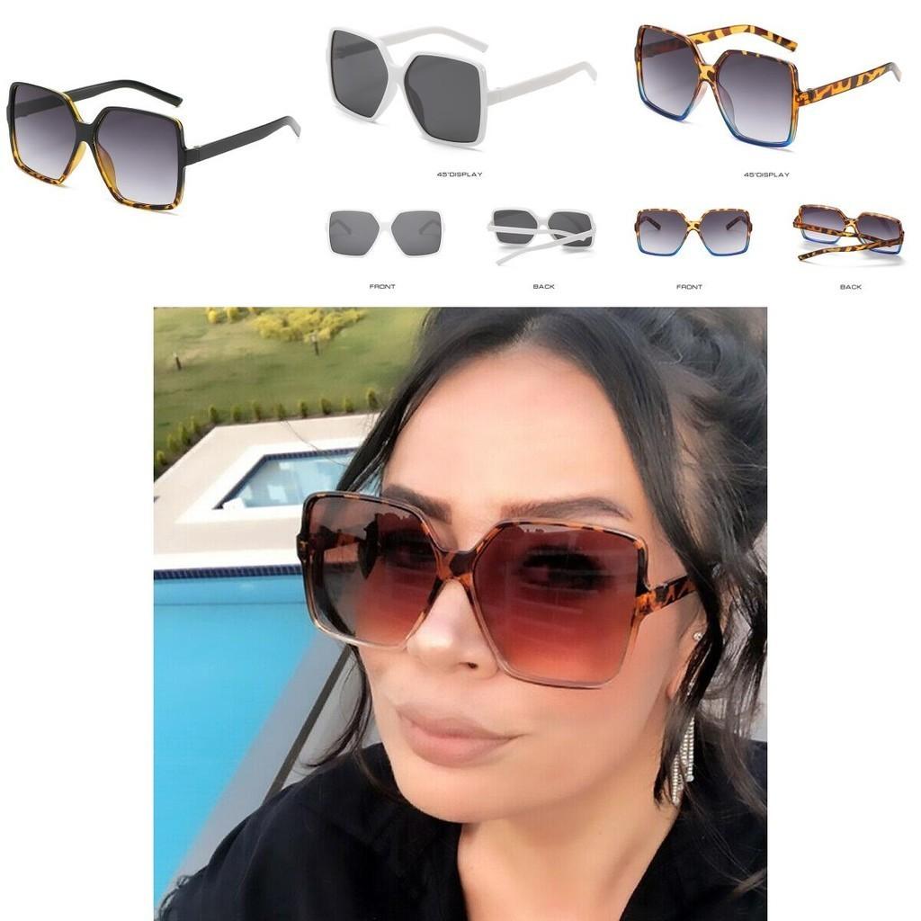 Elegantes Gafas de Sol Cuadradas Oversize con Lente Grande para Mujer para una Protección UV Definitiva