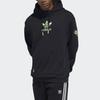 adidas Moletom com Capuz Originals Trefoil Edição Limitada de Halloween Estampa de Logo Masculino Moletom Preto GV0923