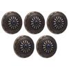 5 Sets Screw Back Button 30mm Round Shape Antique Bronze Black Turquoise Conchos with 4.5mm Screws F