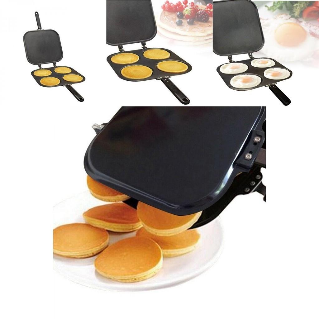 Four Hole Pancake Maker Nonstick Pan- Durable Kitchen Tools For Easy Breakfast Preparation