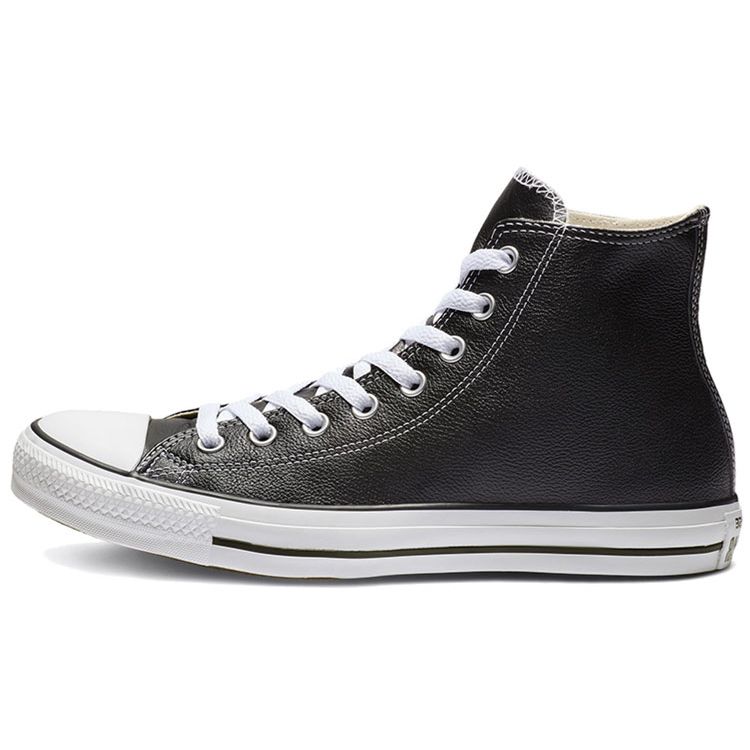 

Черные кожаные высокие кроссовки унисекс Converse Chuck Taylor All Star 132170C